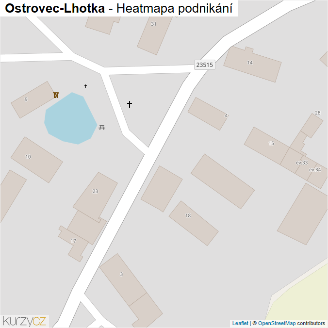 Mapa Ostrovec-Lhotka - Firmy v obci.