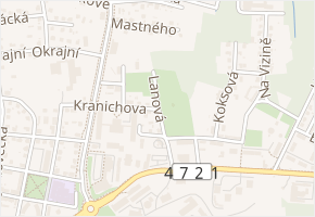 Lánová v obci Ostrožská Lhota - mapa ulice