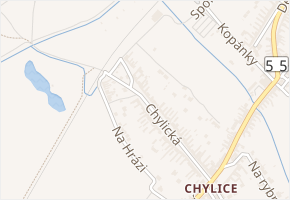 Chylická v obci Ostrožská Nová Ves - mapa ulice