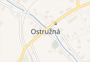 Ostružná v obci Ostružná - mapa části obce