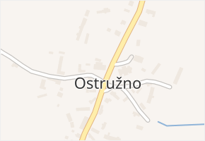 Ostružno v obci Ostružno - mapa části obce