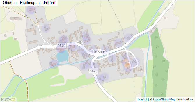 Otěšice - mapa podnikání