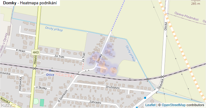 Domky - mapa podnikání