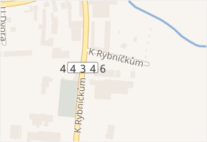 K Rybníčkům v obci Otice - mapa ulice
