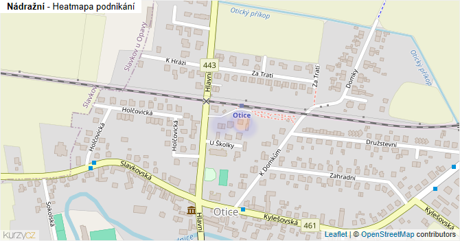 Nádražní - mapa podnikání