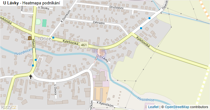 U Lávky - mapa podnikání