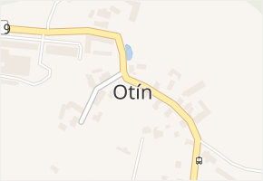 Otín v obci Otín - mapa části obce