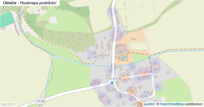 Otmíče - mapa podnikání