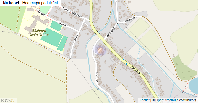 Na kopci - mapa podnikání