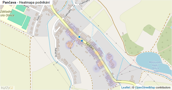 Pančava - mapa podnikání
