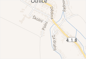 Polní v obci Otnice - mapa ulice