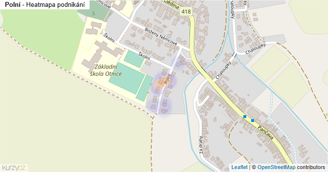 Polní - mapa podnikání