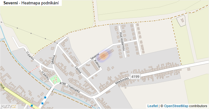 Severní - mapa podnikání