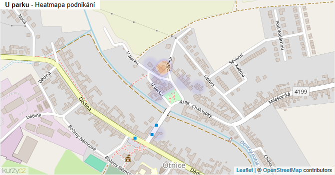 U parku - mapa podnikání