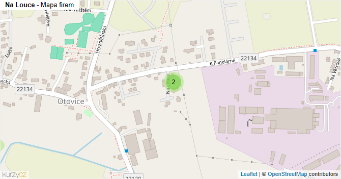 Na Louce - mapa firem