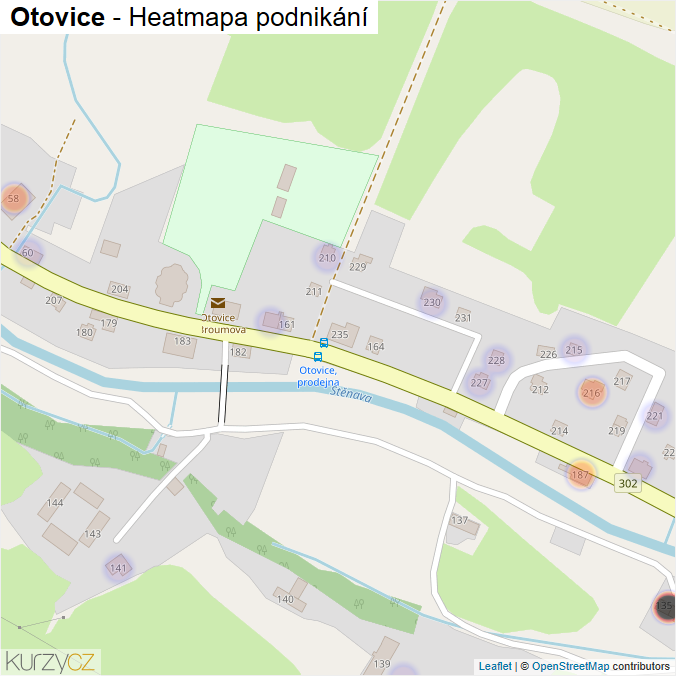 Mapa Otovice - Firmy v části obce.