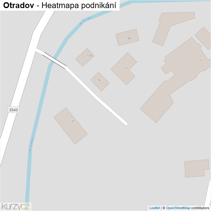 Mapa Otradov - Firmy v obci.