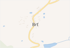 Brť v obci Otročín - mapa části obce
