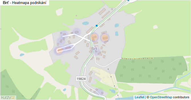 Brť - mapa podnikání