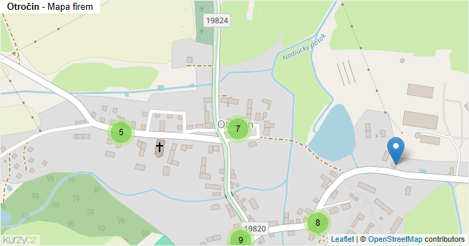 Otročín - mapa firem