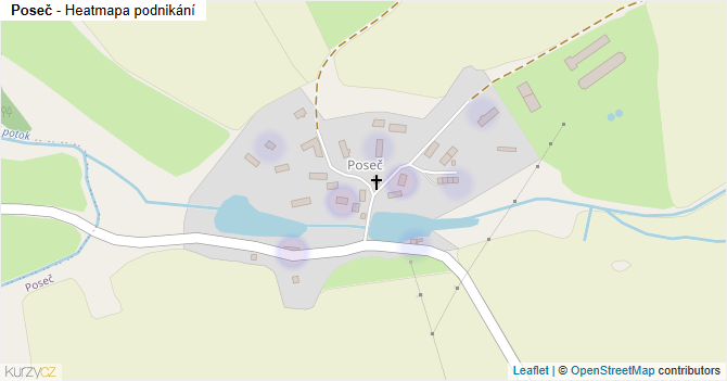 Poseč - mapa podnikání