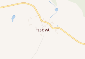 Tisová v obci Otročín - mapa části obce