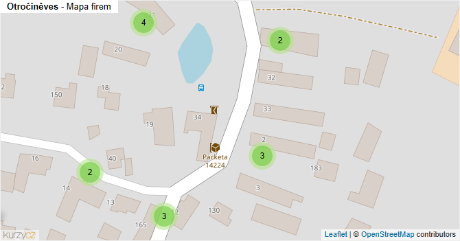 Otročiněves - mapa firem