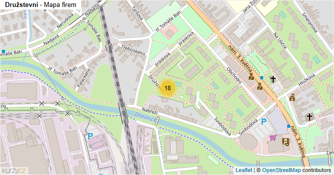 Družstevní - mapa firem