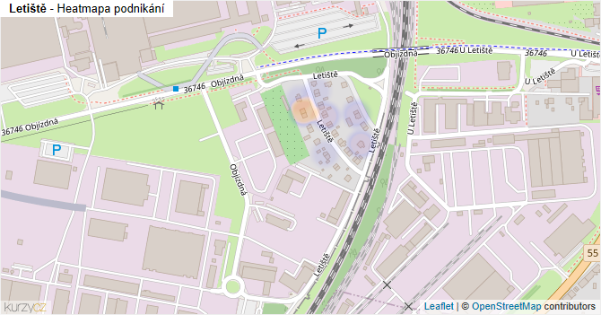 Letiště - mapa podnikání