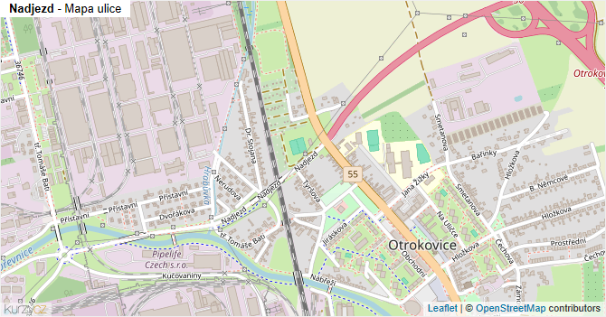 Nadjezd - mapa ulice