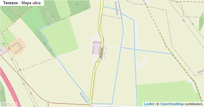 Terezov - mapa ulice