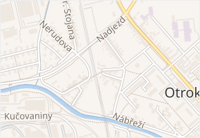 Třebízského v obci Otrokovice - mapa ulice