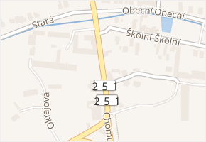 Chomutovská v obci Otvice - mapa ulice