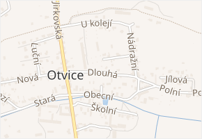 Dlouhá v obci Otvice - mapa ulice
