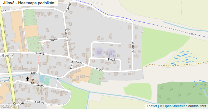 Jílová - mapa podnikání