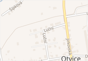 Luční v obci Otvice - mapa ulice