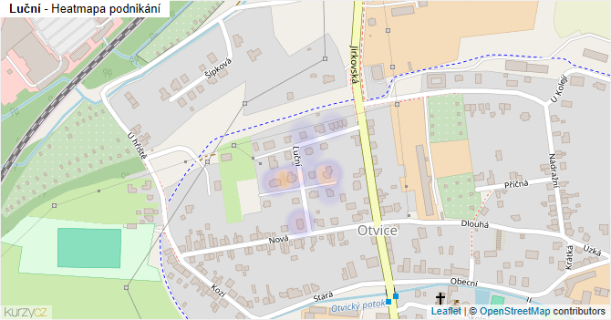Luční - mapa podnikání