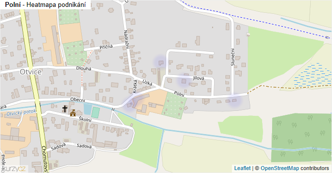 Polní - mapa podnikání