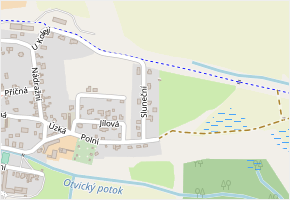 Sluneční v obci Otvice - mapa ulice