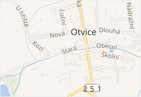 Stará v obci Otvice - mapa ulice