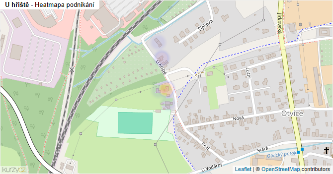 U hřiště - mapa podnikání