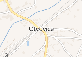 Otvovice v obci Otvovice - mapa části obce