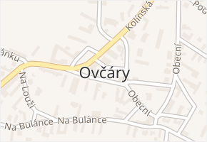Ovčáry v obci Ovčáry - mapa části obce