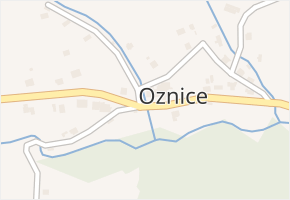 Oznice v obci Oznice - mapa části obce