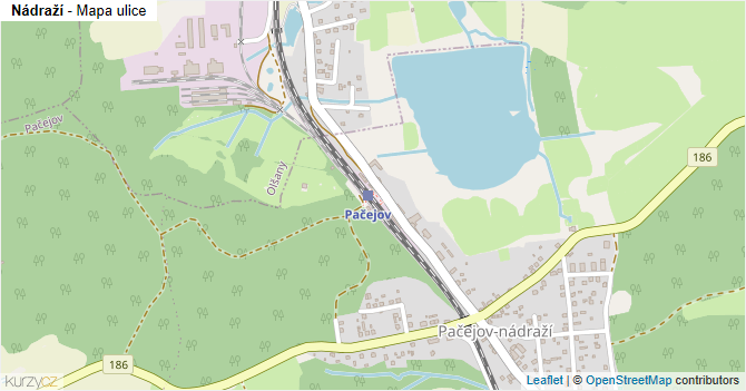 Nádraží - mapa ulice