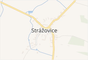Strážovice v obci Pačejov - mapa části obce