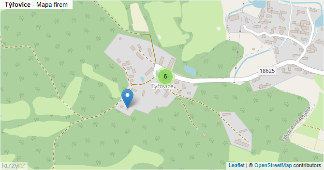 Týřovice - mapa firem