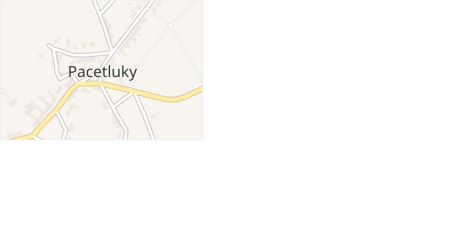 Pacetluky v obci Pacetluky - mapa části obce