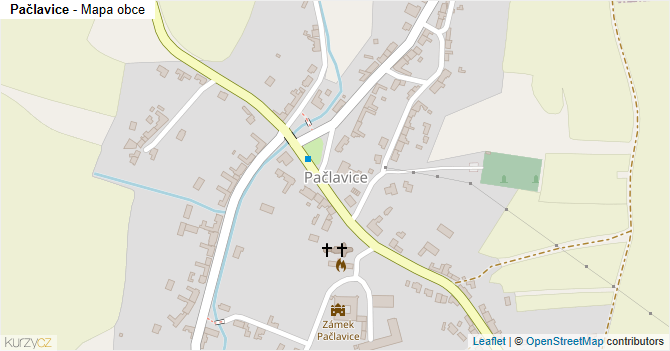Pačlavice - mapa obce