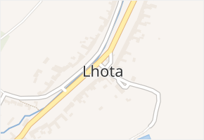 Lhota v obci Pačlavice - mapa části obce